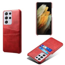 Retro-kuori hedelmäpeleillä Samsung Galaxy S21 Ultra  - punainen