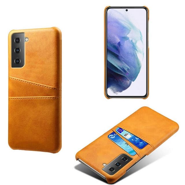 Retro-kuori hedelmäpeleillä Samsung Galaxy S21 Plus  - keltainen