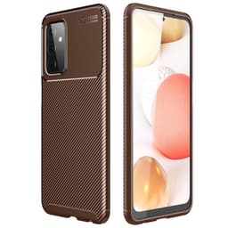 Carbon silikone cover Samsung Galaxy A72 5G  - brun