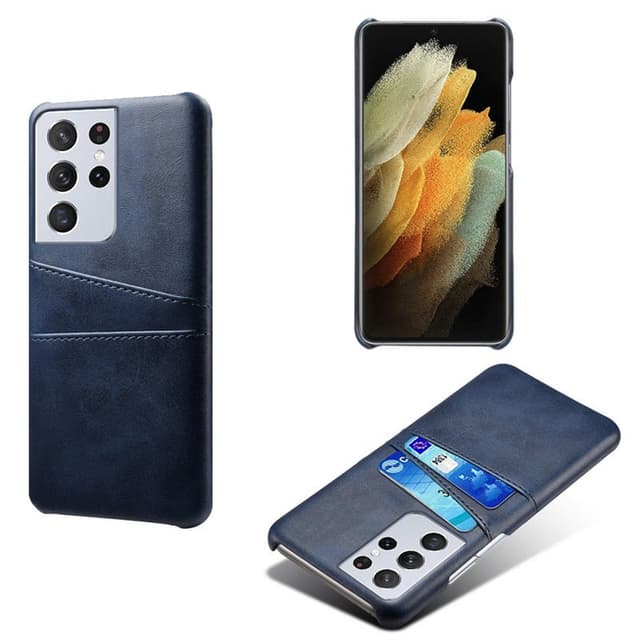 Retro-kuori hedelmäpeleillä Samsung Galaxy S21 Ultra  - sininen