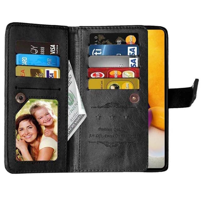 DoubleFlip Flexi 9-kort Samsung Galaxy A72 5G  - Svart