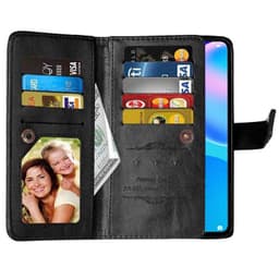 Lompakkotelo Flexi 9-kortti Huawei P Smart 2021  - musta