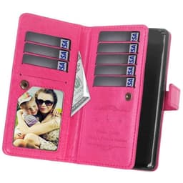 Lompakkotelo Flexi 9-kortti OnePlus 8  - pinkki