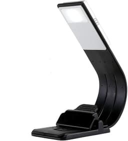 LED boklampe 3 lysinnstillinger Svart