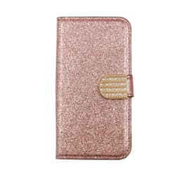Glitter design Plånboksfodral till iPhone 12 Mini - Roséguld