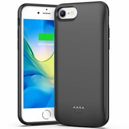 iPhone 6P Plus / 6S Plus / 7 Plus / 8 Plus batteridæksel 5500 mAh Sort