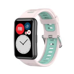 Twin Sport Rannekoru Huawei Watch Fit - Vaaleanpunainen/minttu