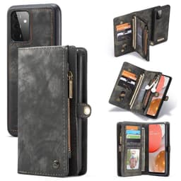 Multiplånbok CaseMe 11-kort Samsung Galaxy A72  - Svart/Grå
