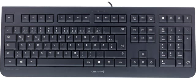 CHERRY KC1000, tysk layout, USB, 1,8m kabel, svart
