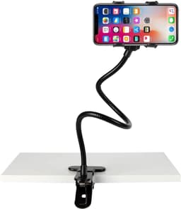 Mobilholder med klemme Rotatable 70cm lang svart