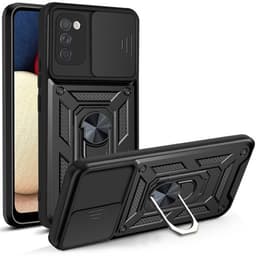 Skyddsskal med kameraskydd & Magnet Samsung Galaxy A02s Svart