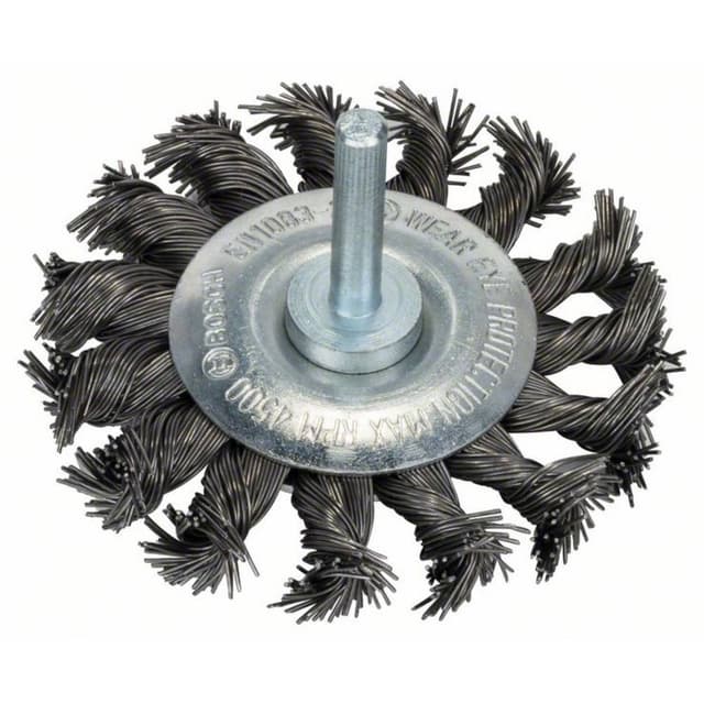 Bosch Accessories Skivestålbørste 75 mm, 0,5 mm, 4500 U/ min, 13 mm Skaft-Ø 6 mm 2608622113 1 stk