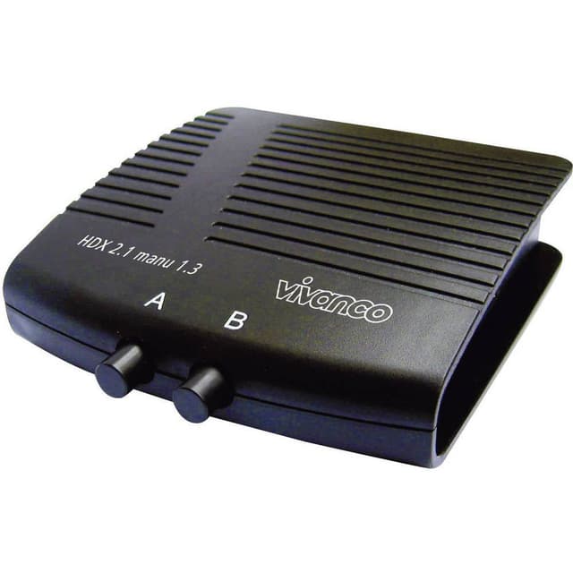 2 porte HDMI-switch 1920 x 1080 Pixel Vivanco 25349 Sort
