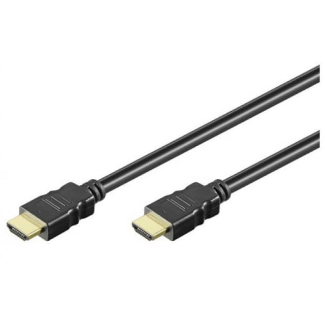 Manhattan HDMI Anslutningskabel 2.00 m 323215-CG Audio Return Kanal, Ultra HD-HDMI Svart [1x HDMI hane - 1x HDMI hane]