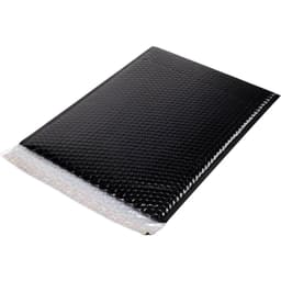 Boblekuvert (B x H) 173 mm x 254 mm Sort Plastic
