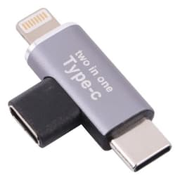 Adapter USB-C-hun til 8-pins-han + USB-C-han