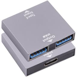 Sovitin USB-C naaras - USB-naaras 1-2