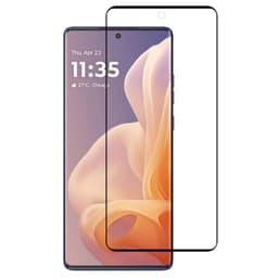 2-PAK SKALO Motorola Moto G85 5G FULL-FIT Hærdet Glas Skærmbeskyttelse - Sort