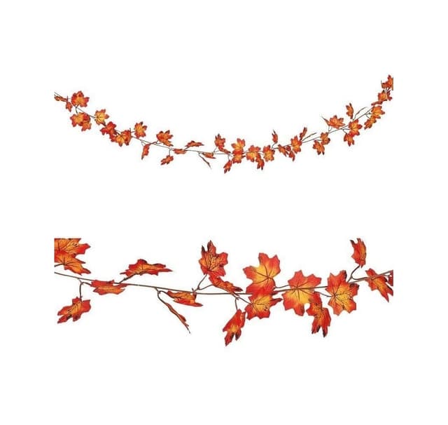 Garland orange blad 190cm