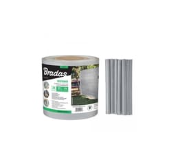 Staket skärm 19cm x 35m, 450g/m2 ljusgrå