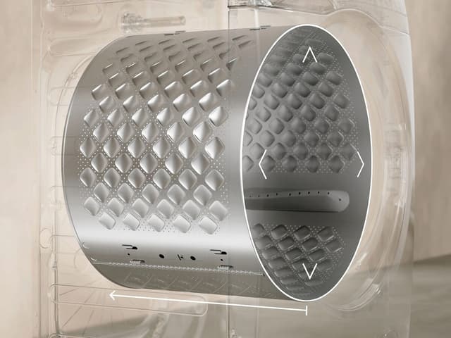 CareDrum XL er skånsom mod tøjet