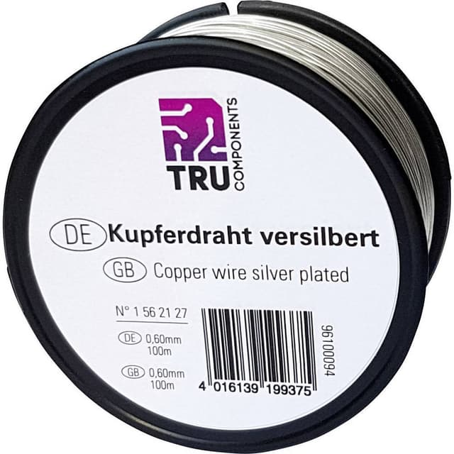 TRU COMPONENTS Koppartråd Ytter-Ø (utan isolerande