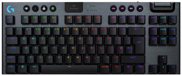 Logitech G915 X Lightspeed TKL trådløst taktilt gamingtastatur (sort)