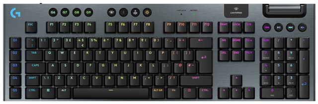 Logitech G915 X Lightspeed trådløst taktilt gamingtastatur (sort)