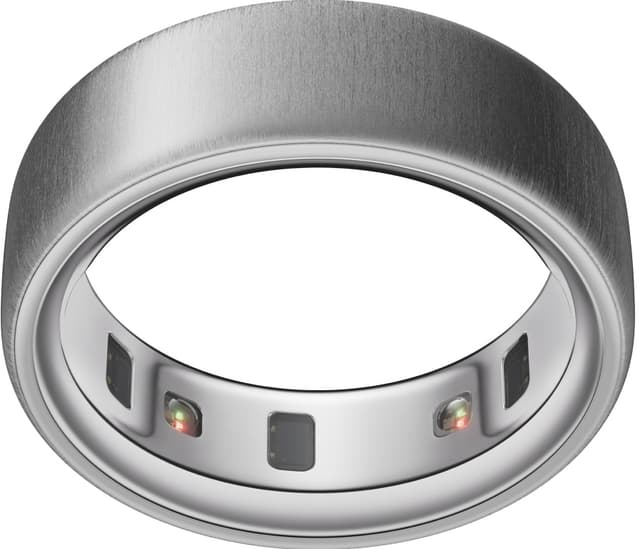 Oura Ring smarttring 4 størrelse 8 (Brushed Silver)