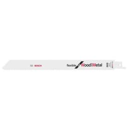 Bosch Accessories 2608656021 Bajonetsavklinge S 1122 HF, fleksibel til træ og metal, pakke med 5 stk. Savbladslængde 225