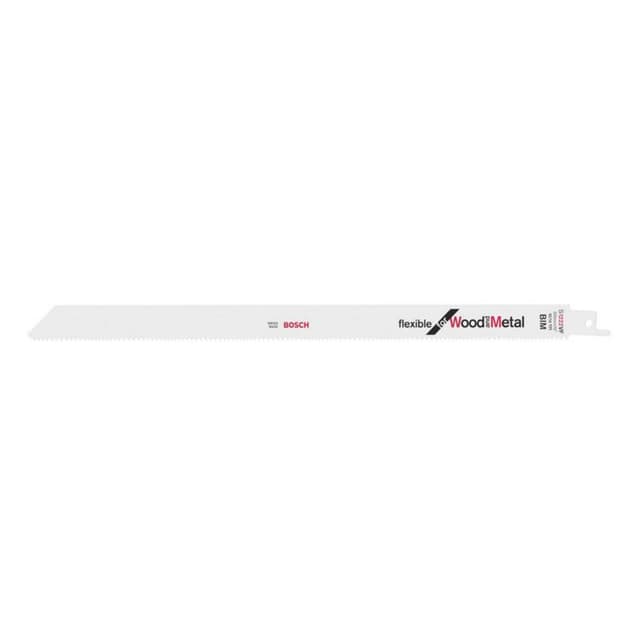 Bosch Accessories 2608656022 Bajonetsavklinge S 1222 VF Flexible for Wood and Metal Savbladslængde 300 mm 5 stk