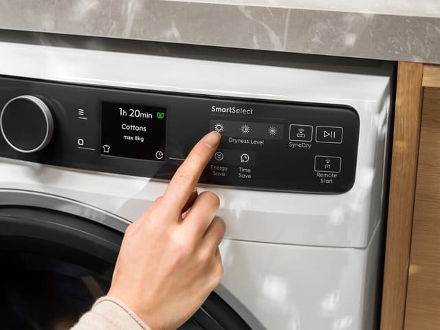 Med ett klikk er SmartSelect den innovative tørkeløsningen som gjør klesvaskvalg intuitive og mer effektive.