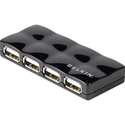 Belkin F5U404CWBLK 4 Port USB 2.0-Hub Svart