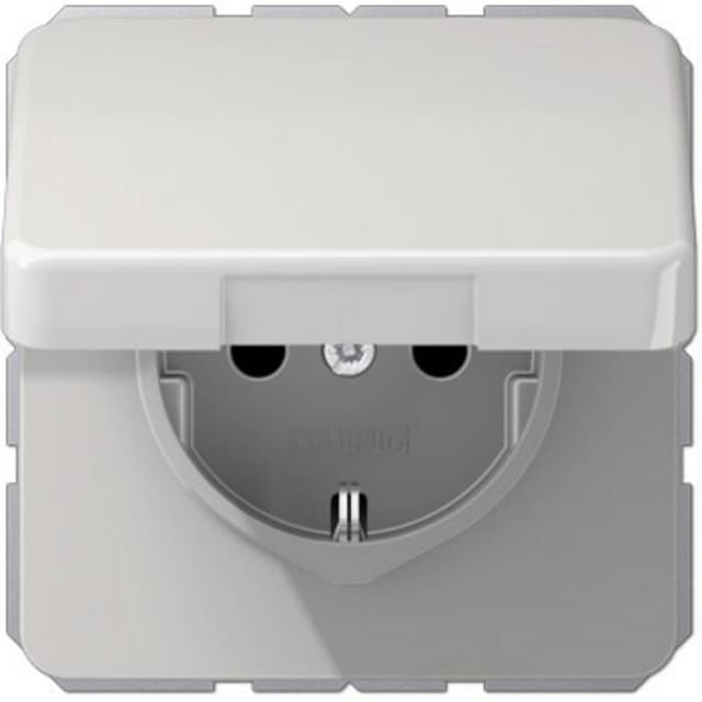 Vägguttag lock Insats Jung Grå 1 st