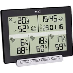 TFA Dostmann Multi-Sens Trådlös termo-/hygrometer Svart
