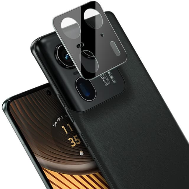 2-KPL SKALO Motorola Edge 50 Ultra 3D -panssarilasit kameroille - Musta
