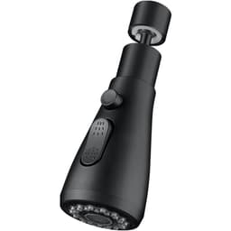 Kääntyvä suihkusuutin keittiön hanaan Musta