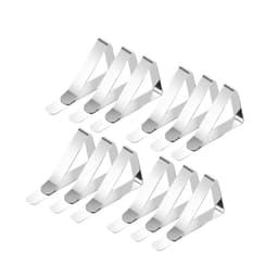 Dukklämmor / dukhållare Silver 12-pack