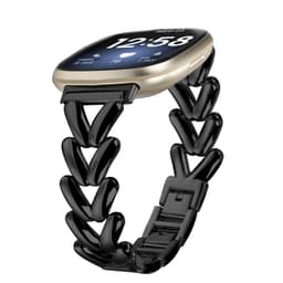 Fitbit Versa 4 reim i rustfritt stål Sort
