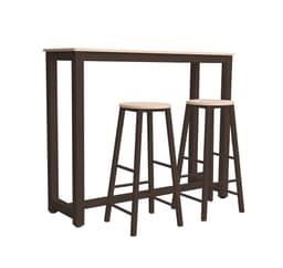 Barset SANCIA ek/brun