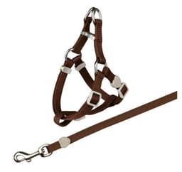 Kattsele med koppel, nylon, 26–37 cm/10 mm, 1,20 m