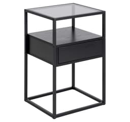 Nattduksbord RANDOLF 40x35xH60cm, svart