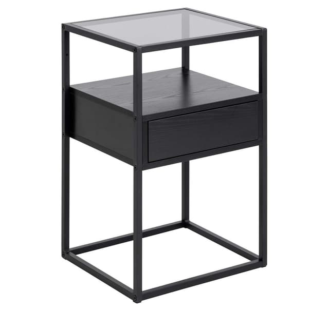 Nattduksbord RANDOLF 40x35xH60cm, svart
