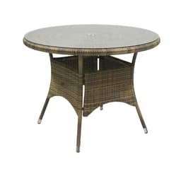 Bord WICKER D100xH71cm, cappuccino