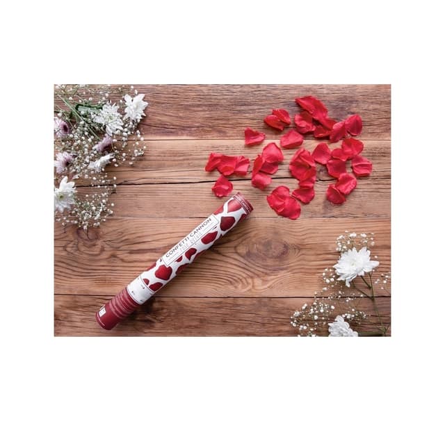 Smällare, röda rosenblad, 60 cm