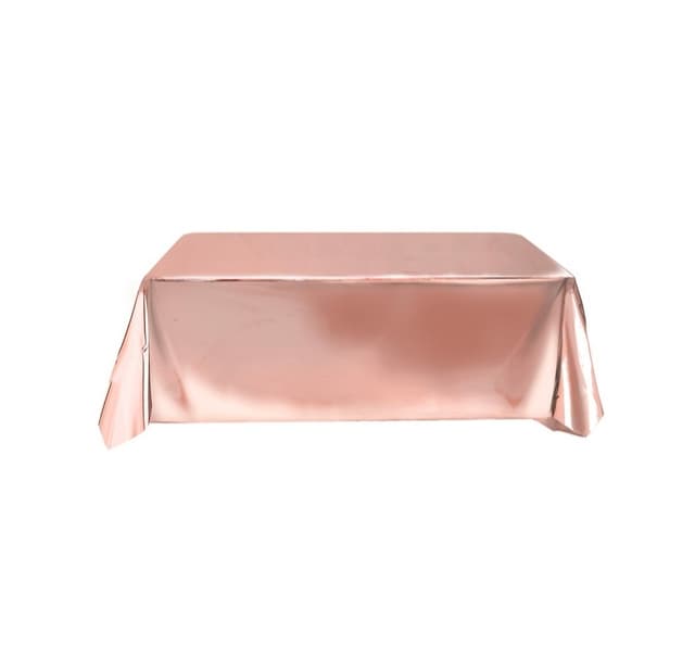 Bordsduk roséguld metall. 137cm*274cm