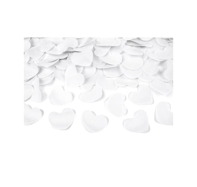 Firecracker hvide hjerter, 40 cm