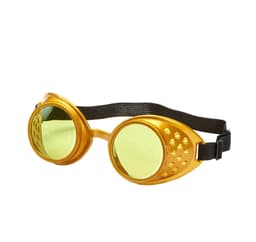 Briller Steampunk guld