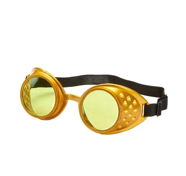 Glasögon Steampunk Guld