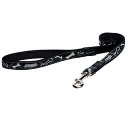 Leash Rogz Fancy Dress L 20mm, svart benmönster